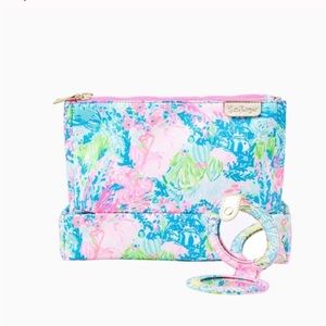 NWT Lilly Pulitzer Double Cosmetic Case and mirror